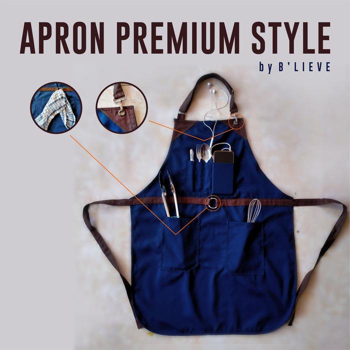 Apron Celemek Celemek Masak Apron Barista Apron Premium Apron Warna