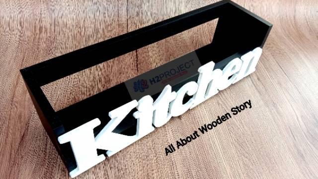 Rak Bumbu Dapur Rak Bumbu Kayu Rak Kitchen Rak Dinding Ambalan Dapur