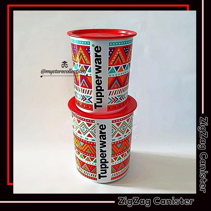 Zig Zag Canister Set ( Toples ) Tupwr