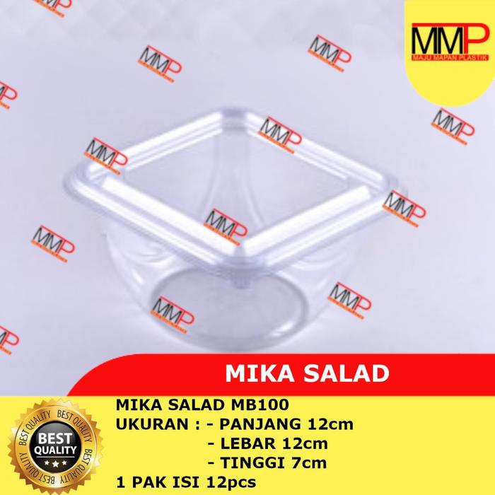 Mika Salad Mb100 500Ml / Kotak Salad Isi 20 Pcs