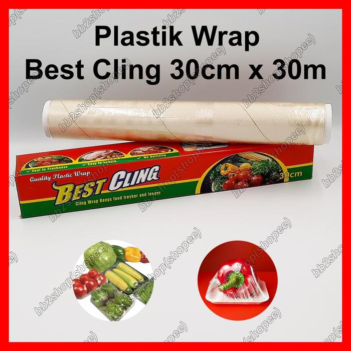 Best Cling Plastic Wrap Plastik Wrapping Pembungkus Elastis Makanan