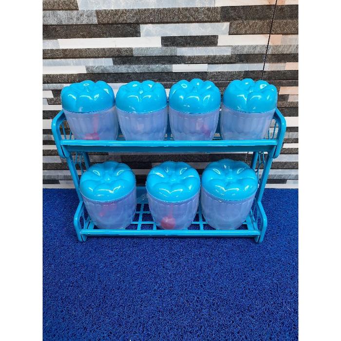 Kitchen Set Rainbow Rak Bumbu Toples Dapur Susun 2 Karakter Plastik 7