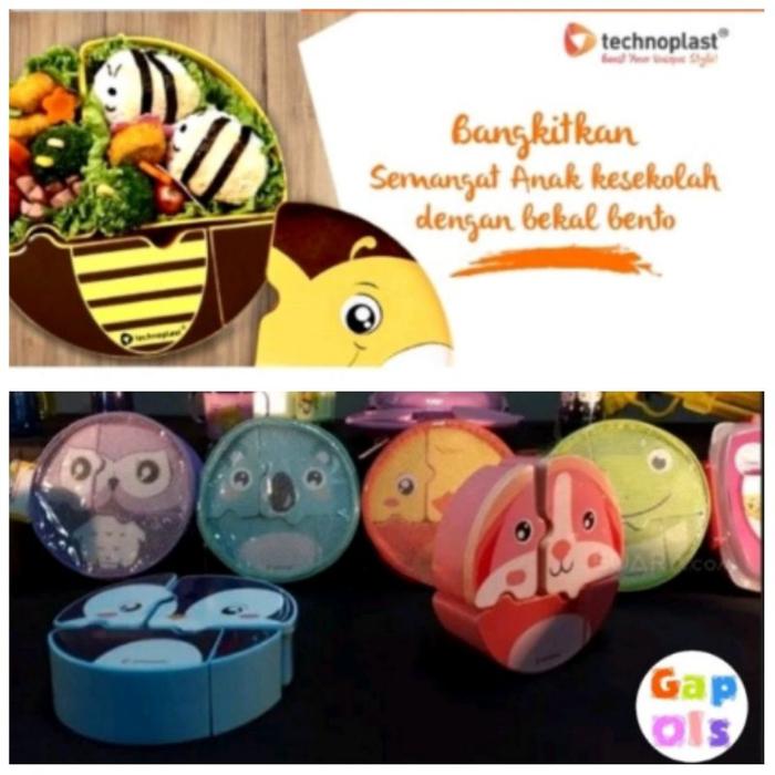 Technoplast Puzzle Lunch Box Set Tempat Bekal Technoplast Kotak Makan