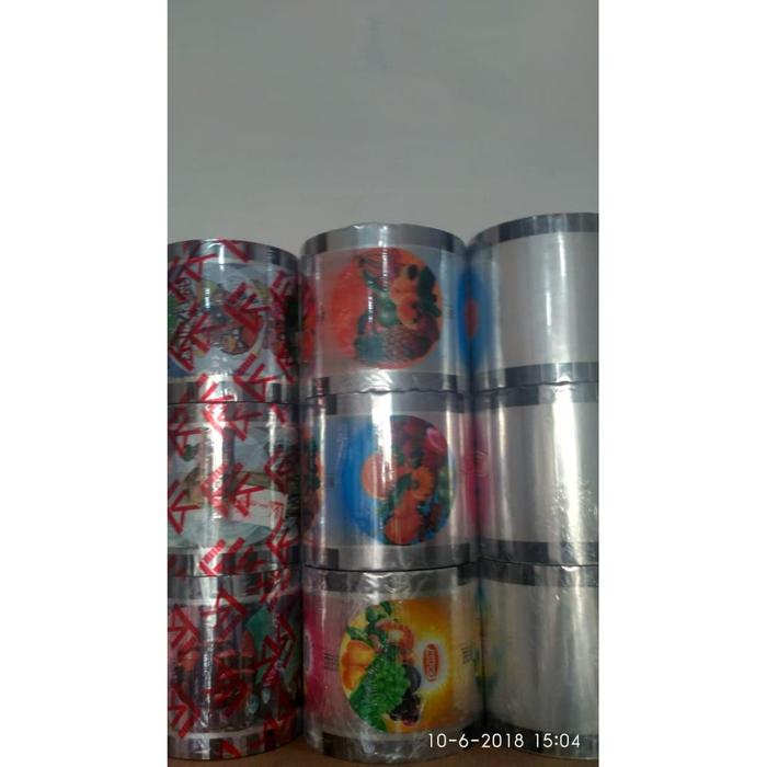 Plastik Lid Roll / Seal Cup / Tutup Gelas Plastik Sealer Cup Motif