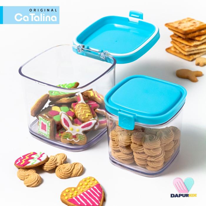 2 Pcs Toples Plastik Snack Kue Kering Lebaran Permen Bening