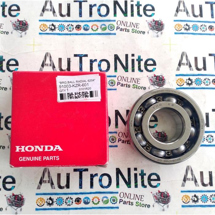 Bearing Radial 6204 Laher As Pulley 91003-Kzr-601 Ori Honda Air Blade