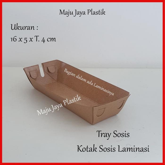Tray Sosis Isi 50/ Kotak Sosis Laminasi/ Corndog