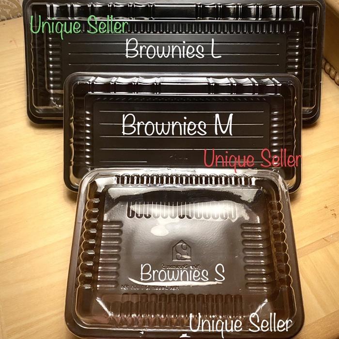 [25 Pcs] Mika Brownies L Large Besar Lux / Tray Mika Brownies Besar /