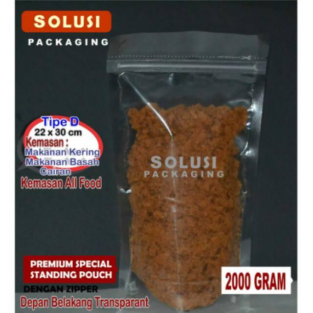 Premium Standing Pouch Untuk All Produk Makanan Tipe D 22X30 Cm