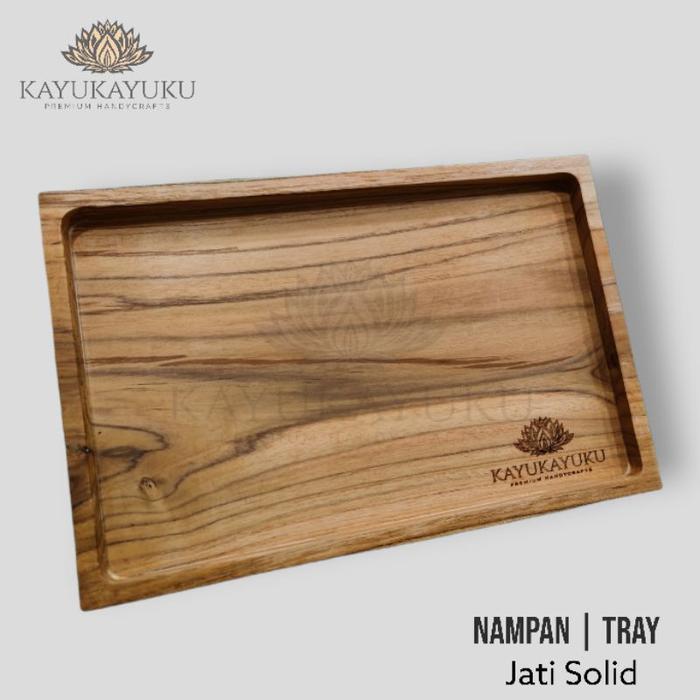 Nampan / Baki / Tray Kayu Jati Solid