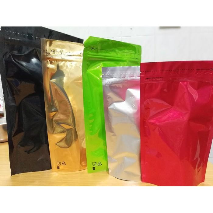 Standing Pouch Super 18X29 Alumunium Foil 1100 Gram Klip 18 X 29 Cm