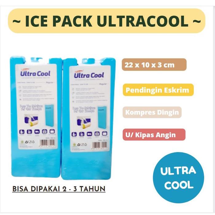Ice Gel Ultra Cool, Ice Pack Blue, Ultracool Ice Gel 600 Gr, Ice Pack