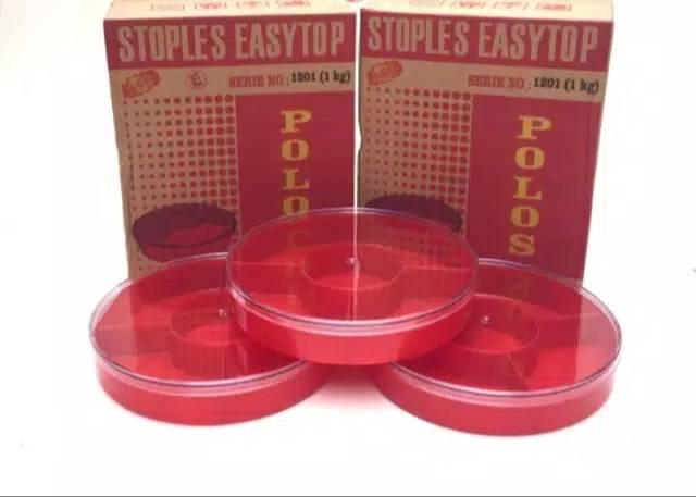 Grosir Per Dus Isi 6 Toples Babyshopee Stoples Sekat 5 Merah Bulat