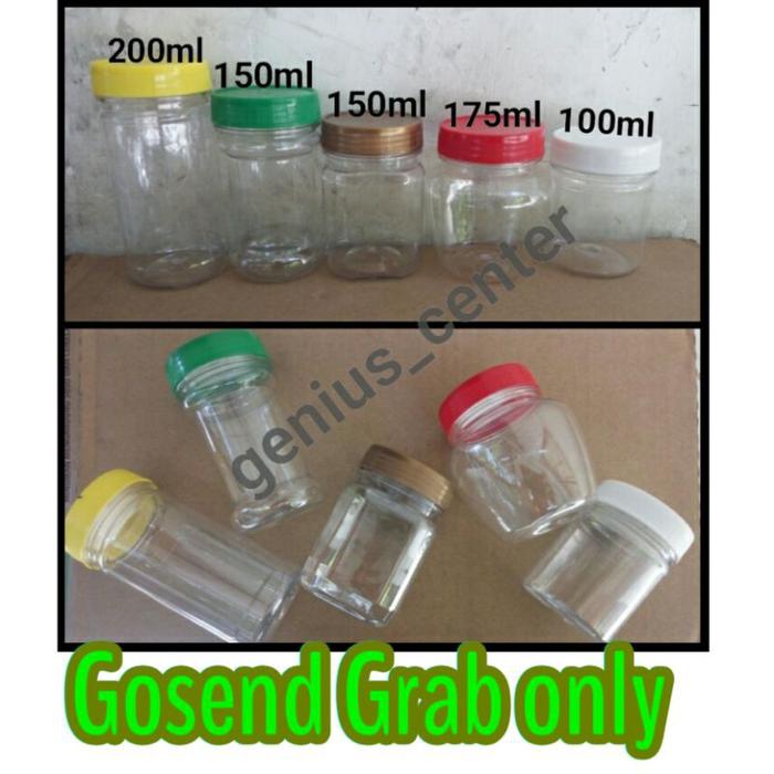 24 Toples Botol Plastik 150Ml 200Ml 100 Ml 175 Ml Kotak Sambal Bumbu