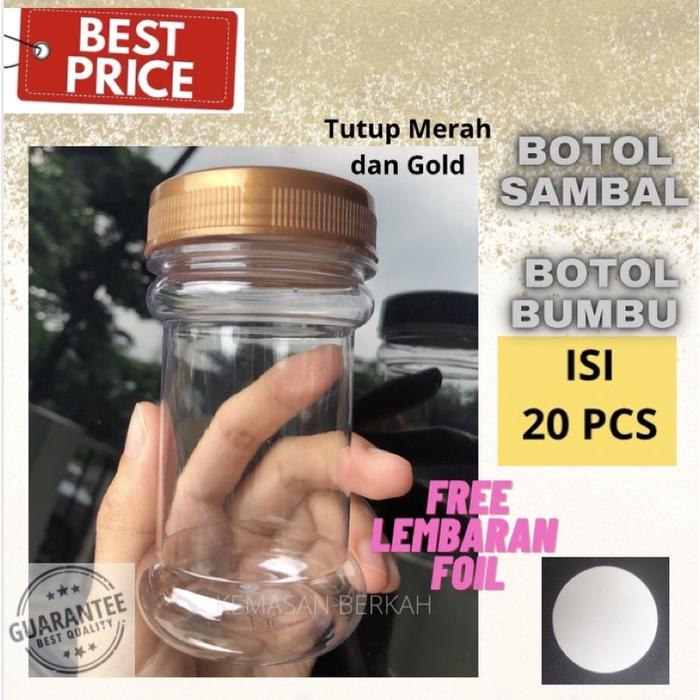 Botol Sambal 150 Ml Isi 20 Pcs | Toples Lada Bumbu Sambel 150Ml