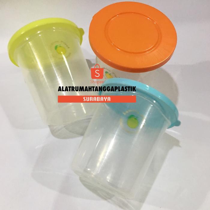 12Pcs Toples Kecil Plastik 500Ml Lemony / Toples Mini 500 Ml / Wadah