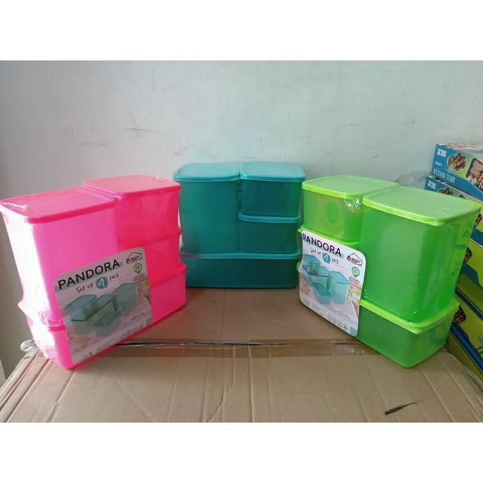 Toples Plastik Pandora Set Of 4 Pcs