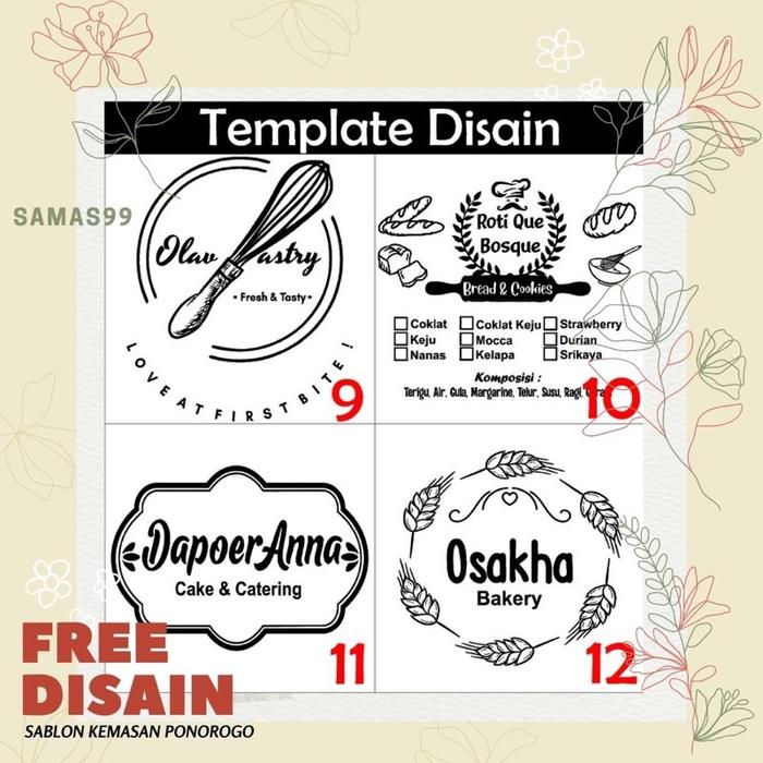 Sablon Plastik Opp 14X20 Sablon 1000Pc Sablon Plastik Opp Roti Sablon