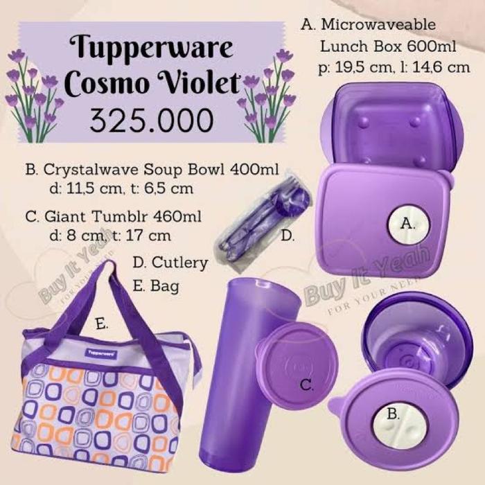 Tupperware Paket Lunch Box Eco Serries Limited