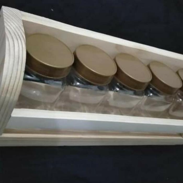 Rak Bumbu Gantung + 5Toples