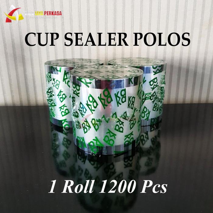 Plastik Lid Cup Sealer 1200 Cup Polos / Lid Seal Plastik Polos 1200