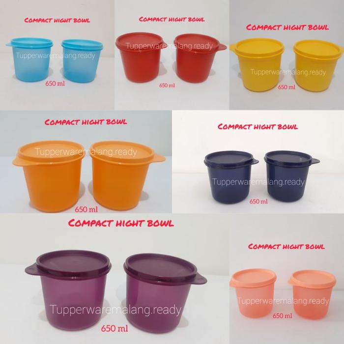 Toples / Canister / Tempat Snack / Tupperware Compact Hight Bowl Murah