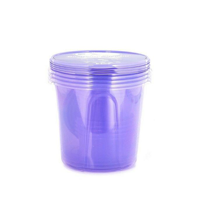 Toples Plastik Bulat Ungu Isi 12Pcs/Set