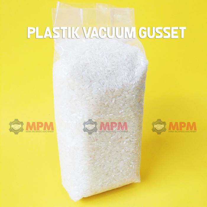 Plastik Vacuum Beras Merah Hitam Organik Kotak 1Kg Gusset 1 Kg Guset