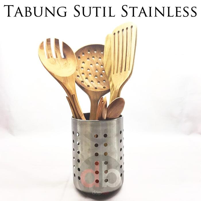 Tabung Sutil Stainless | Kotak Sendok Stainless