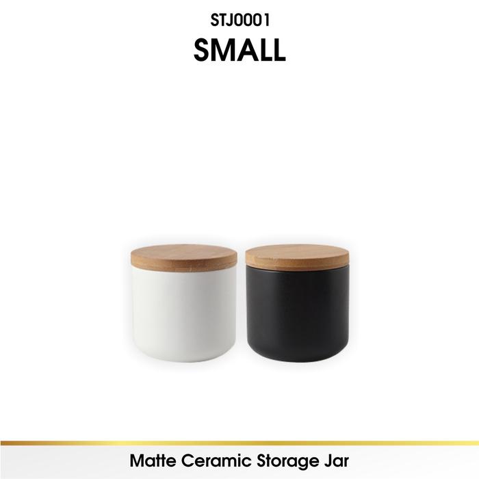 Toples Tabung Keramik Kue Kering Storage Kedap Udara Snack Jar Lilin