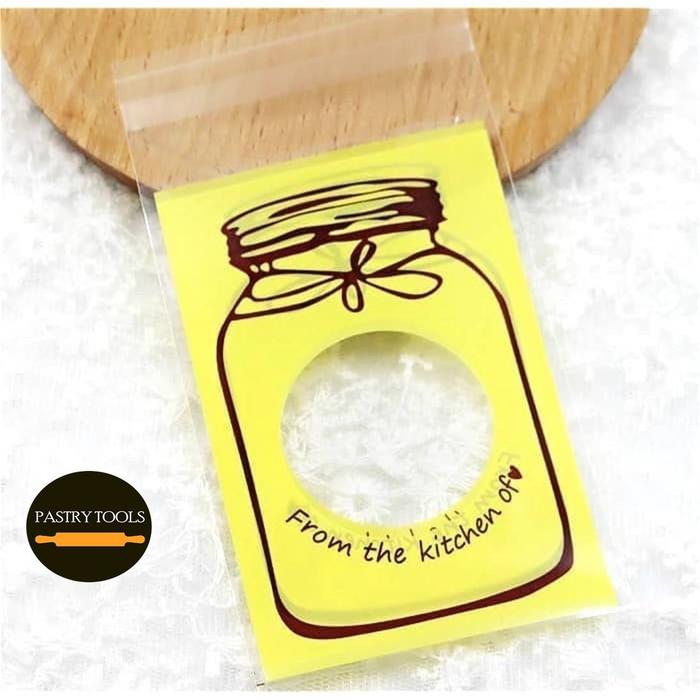 Cookies Bag Cookie Jar - Yellow Uk. 7 X 10 Cm Plastik Bungkus Permen