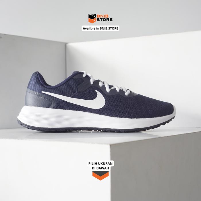 Sepatu Running NIKE Revolution 6 NN Navy White  [DC3728 401] Original