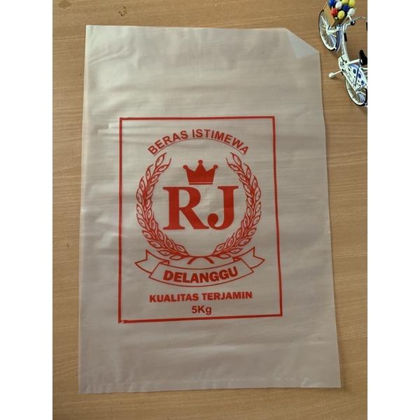 Sablon Plastik Beras 5Kg Uk 30*45*05 Minimal 100Pcs Sablon 1 Warna
