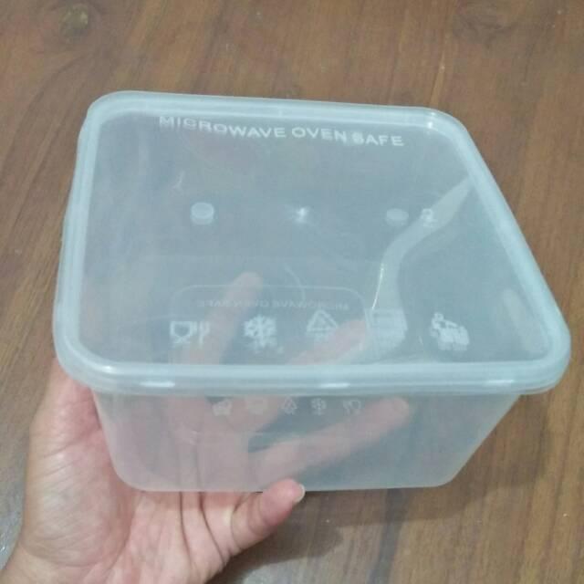 Besar-25 Pcs Box Plastik Square 1500Ml/Kotak Makanan/Lunch