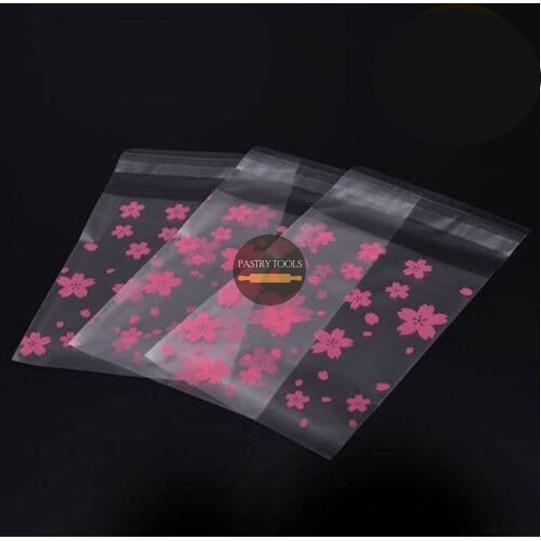 Cookies Bag Cherry Blossom (Uk.12X18Cm) Bungkus Plastik Permen Coklat