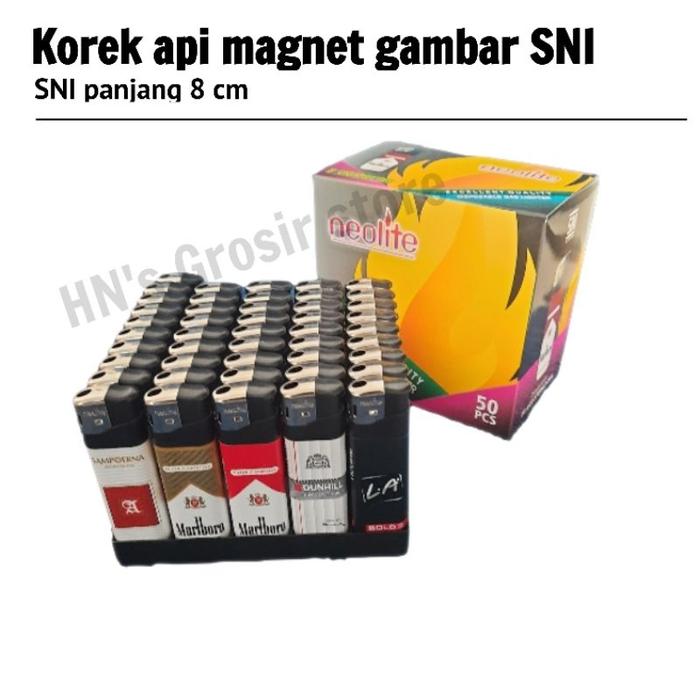 (50Bj) Korek Api Magnet Sni Besar Gambar Rokok Grosir Termurah