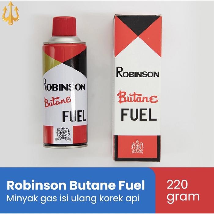 Minyak Gas Robinson Isi Ulang Korek Api Refill 220 Gram Butane Fuel