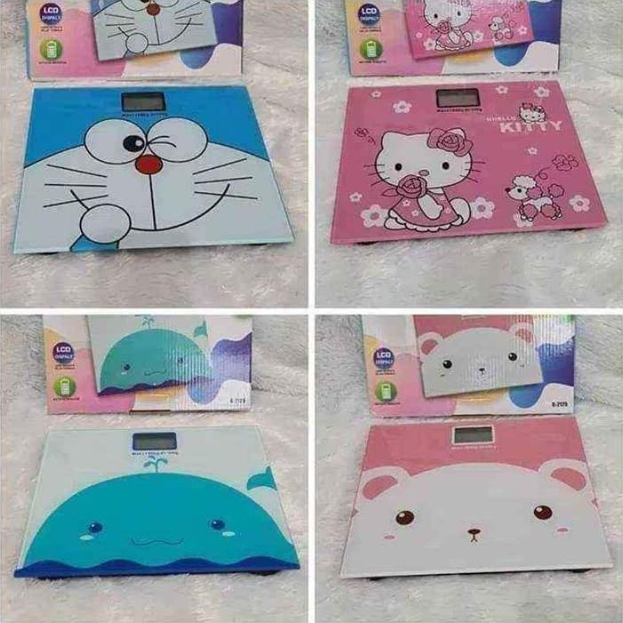 Timbangan Badan Karakter / Timbangan Badan Digital Segi Mini Karakter