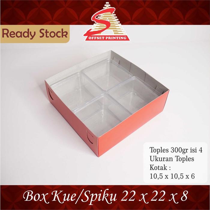 22 X 22 X 8 Box Kue/Spiku/Roti/Tart/Pudding