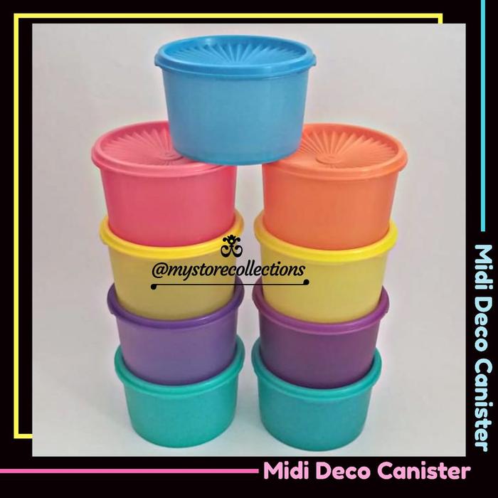Midi Deco Canister ( Toples Sedang ) Tupwr