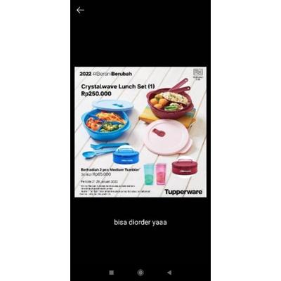 Tupperware Wadah Bekal Cristalwave Lunch Set Fancy Cwl Free Giant