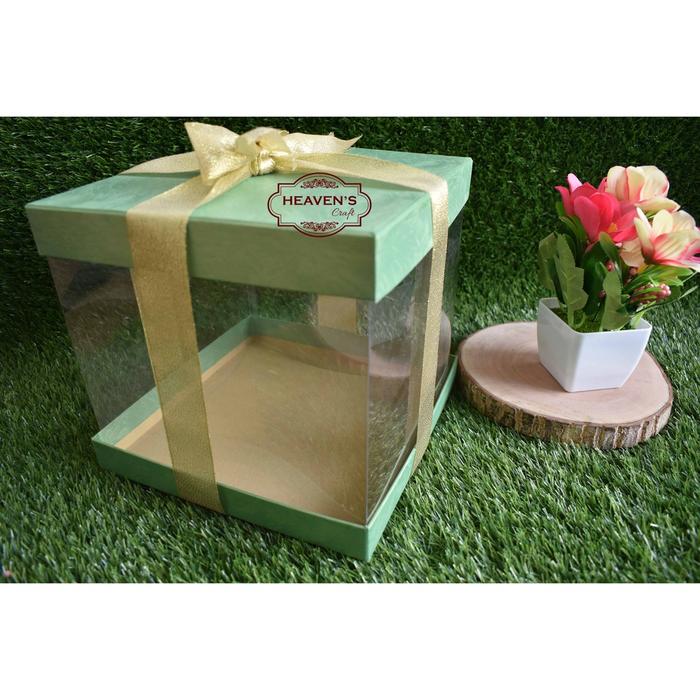 Box Kotak Mika/Kue Tart 22 X 22 X 20