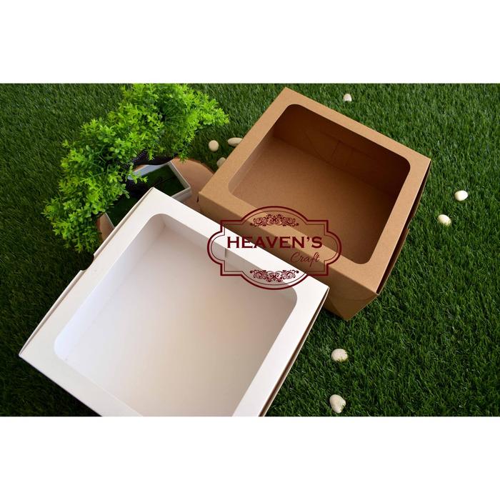 Box Cake/Tart Tutup Mika 350Gsm (22 X 22 X 10)