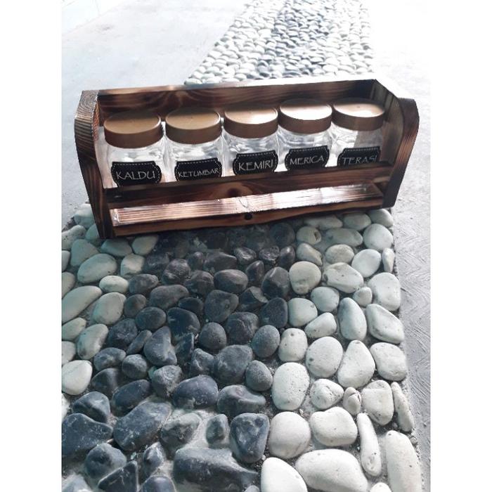 Rak Bumbu Model Bakaran Set Toples