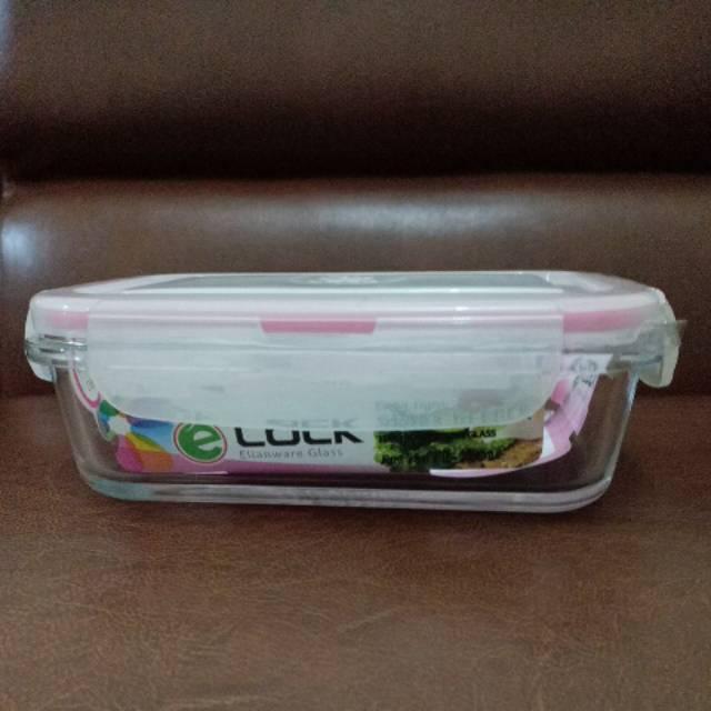 Kotak Makan Kaca Segi Elianware 400 Ml