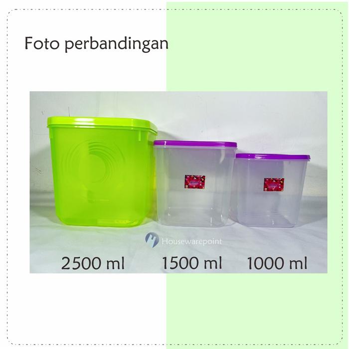 6 Pcs Toples Plastik 1 Kg/ Toples Plastik Murah/ Toples Plastik Kotak