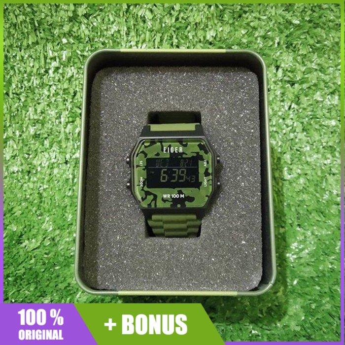 Jam Eiger Provo Watch Jam Tangan Caf Green Hijau 91000 5092 Original