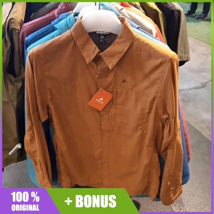 TERLARIS Kemeja Eiger Elevation 2.0 OL Shirt Brown Coklat 91000 3914