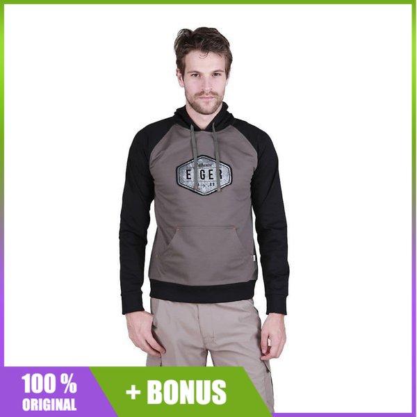 Jaket Eiger Blau Sweater Men Jacket Hoodie Grey Blue 91000 1664 ORI
