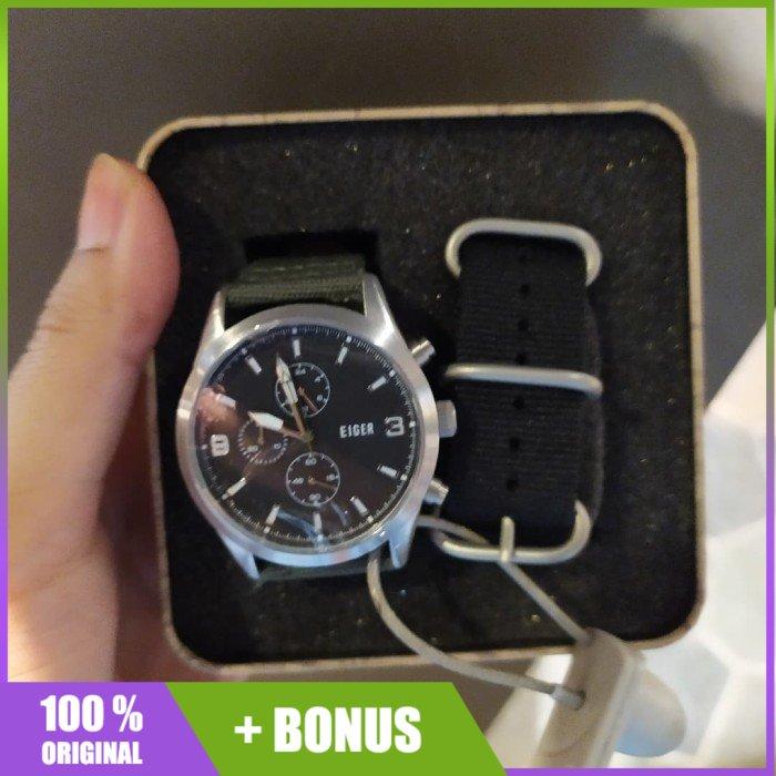 Jam Tangan Eiger Glenwood Lacw Watch Silver 91000 6886 Original Cowok